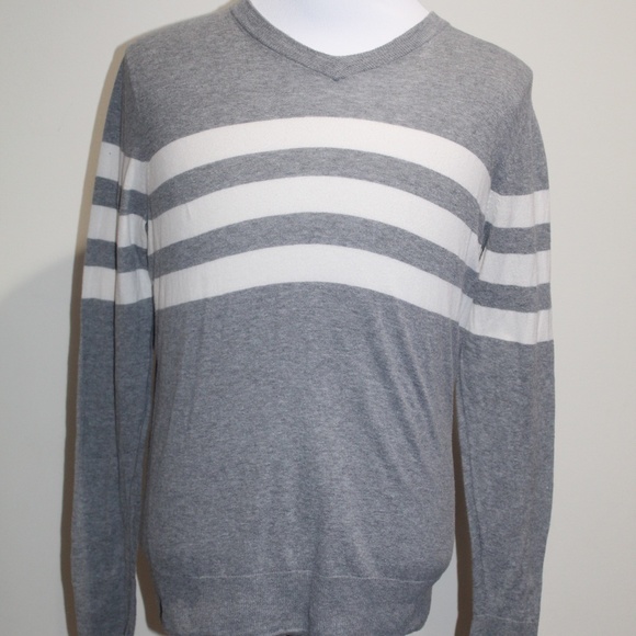Vince Other - VINCE V Neck 100% cotton thin Sweater Shirt Stripe